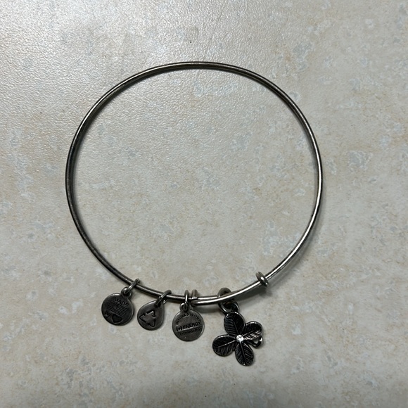 Alex and Ani adjusting bangle bracelet shamrock charm - Picture 5 of 5